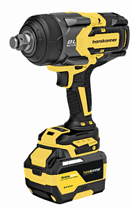 HCD201300BLC Гайковерт удар б/щ Hanskonner PLATINUM,18В,1BatterySystem, 1300Нм, 3/4,акк 6Ач+ЗУ